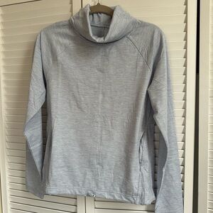 Light Gray/Blue Pullover Sweatshirt